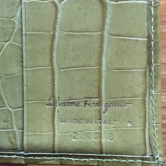 Salvatore Ferragamo Vara Embossed Bifold Wallet